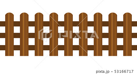 Picket fence, wooden textured 53166717