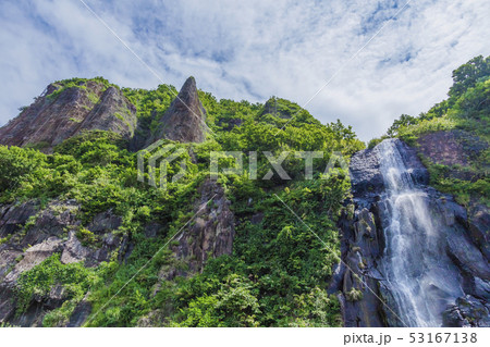 白銀の滝 雄冬岬 夏景 白銀の滝 雄冬岬 夏景 53167138