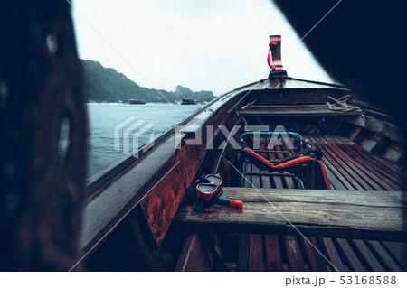 Long-tail boat travel to the island,Phi Phi Island Long-tail boat travel to the island,Phi Phi Island 53168588