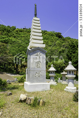 島根県出雲 出雲阿国 於国塔 奉納山公園 島根県出雲 出雲阿国 於国塔 奉納山公園 53169034
