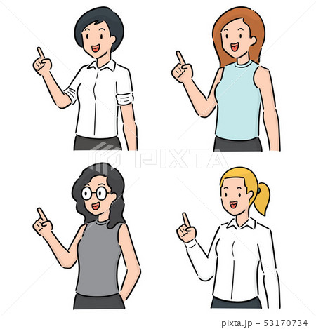 vector set of women 53170734