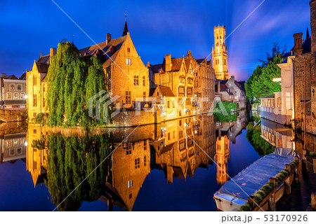 The Bruges historical Old Town, Belgium The Bruges historical Old Town, Belgium 53170926
