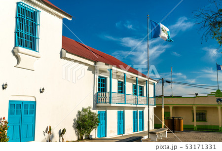 Town Hall of Flores in Guatemala Town Hall of Flores in Guatemala 53171331
