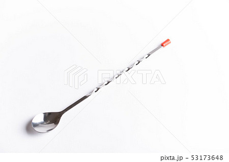 isolated bar spoon on white background 53173648