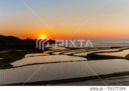 棚田夕景 棚田夕景 53177104