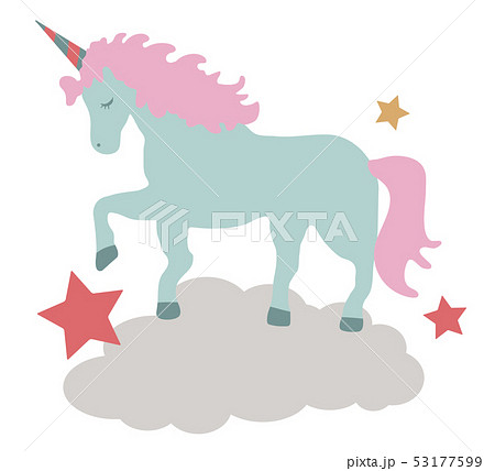 ユニコーン 星 雲のイラスト素材