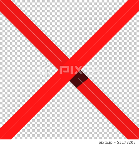 Simple red cross mark Simple red cross mark 53178205