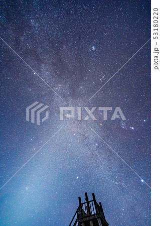 乗鞍高原　秋の天の川　黄道光　【長野県】 53180220