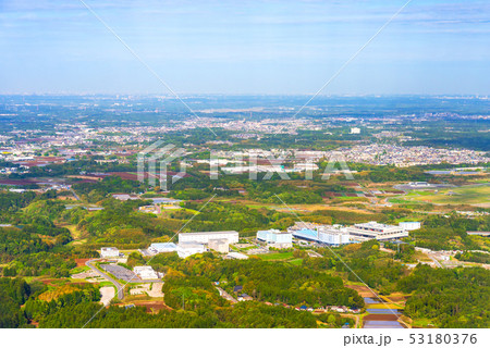 landscape from top view to see city and sky 53180376