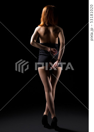 Young sexy woman with hands tied 53181020