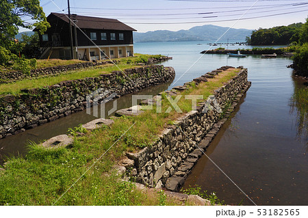 大村藩お船蔵跡(長崎県大村市:玖島城の船蔵) 大村藩お船蔵跡(長崎県大村市:玖島城の船蔵) 53182565