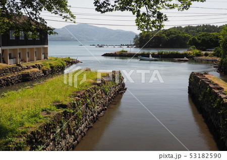 大村藩お船蔵跡(長崎県大村市:玖島城の船蔵) 大村藩お船蔵跡(長崎県大村市:玖島城の船蔵) 53182590