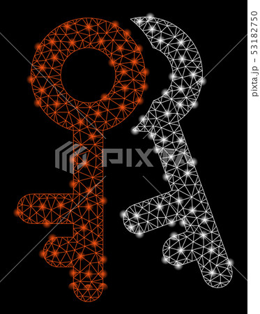 Bright Mesh Network Access Keys with Light Spots 53182750