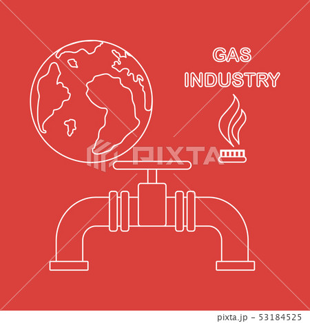 Gas industry Burner gas stove, globe, gas pipe. Gas industry Burner gas stove, globe, gas pipe. 53184525