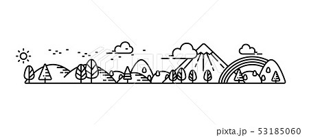 Natural park and good environment landscape vector 53185060