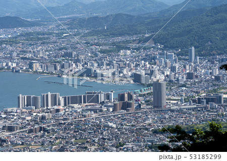比叡山東塔付近から遠望する大津市街 53185299