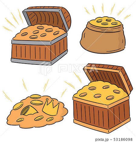 vector set of treasure vector set of treasure 53186098