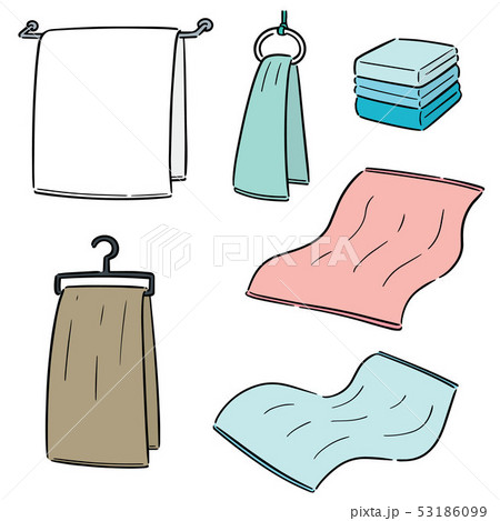 Vector set of towels Vector set of towels 53186099