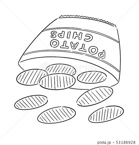 vector of potato chips 53186928