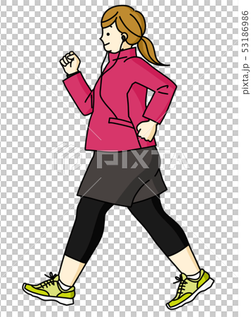 Women-Walking-Obese - Stock Illustration [53186986] - PIXTA