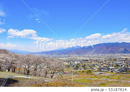【山梨県】笛吹桃源郷俯瞰 【山梨県】笛吹桃源郷俯瞰 53187614