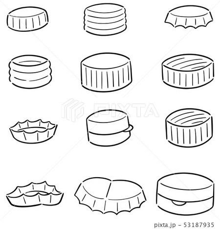 vector set of bottle cap vector set of bottle cap 53187935