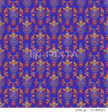pattern with uzbek ornament 53188025