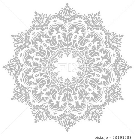 Damask Vector Orient Pattern Damask Vector Orient Pattern 53191583