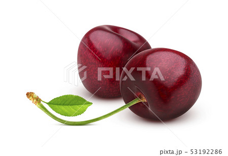 Cherry isolated on white background with clipping path 53192286