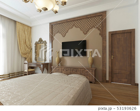 Bedroom in the Middle Eastern Arabian style with Bedroom in the Middle Eastern Arabian style with 53193626