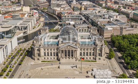 Aerial view of Reichstag Building 53194491