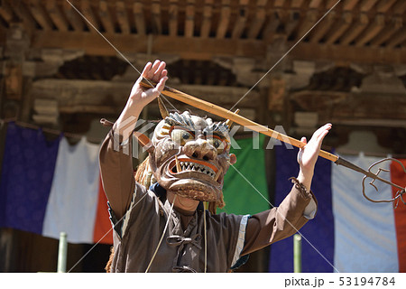 朝光寺　鬼祭り　黄鬼 53194784