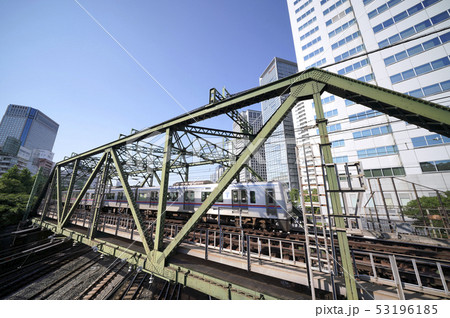 日本の東京都市景観 品川の超高層ビル群などを望む 日本の東京都市景観 品川の超高層ビル群などを望む 53196185