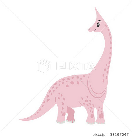 Dinosaur brachiosaurus cartoon 53197047