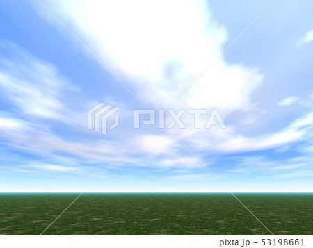 Cg地平線と空のある風景84のイラスト素材 53198661 Pixta