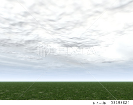 Cg地平線と空のある風景104のイラスト素材