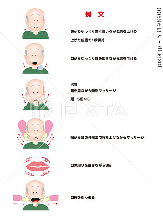 摂食機能訓練のイラスト素材