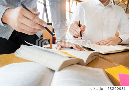 education and school concept, students campus 53200081