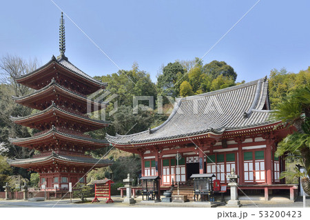 明王院　国宝　本堂　五重塔 53200423