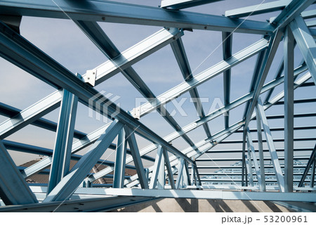Structure of steel roof. Structure of steel roof. 53200961