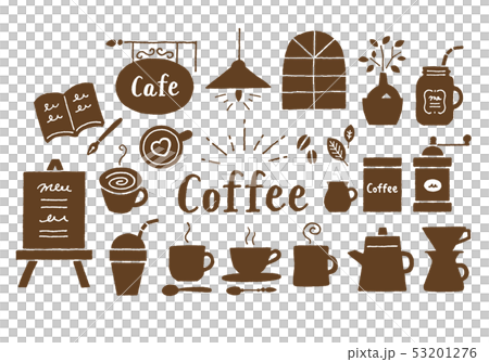 コーヒーとカフェ茶色 53201276