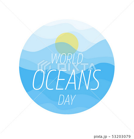 World Oceans Day design template. Ocean health protect graphic symbol. Nature care logo. Environment World Oceans Day design template. Ocean health protect graphic symbol. Nature care logo. Environment 53203079
