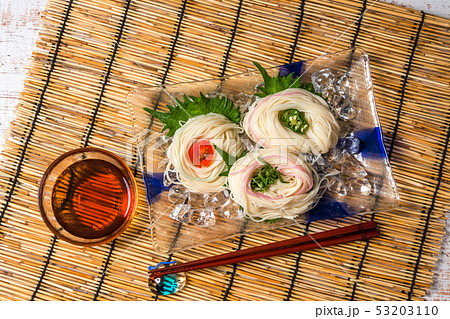 そうめん ひやむぎ Japanese very thin noodle(Somen) そうめん ひやむぎ Japanese very thin noodle(Somen) 53203110