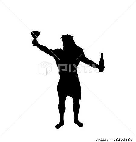 Dionysus Bacchus god wine silhouette ancient mythology fantasy Dionysus Bacchus god wine silhouette ancient mythology fantasy 53203336