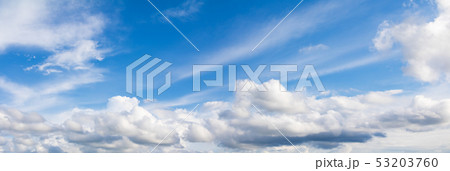 panorama sky and dark cloud summer beautiful panorama sky and dark cloud summer beautiful 53203760