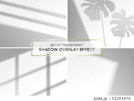 Set of transparent shadow overlay effects. 53203970