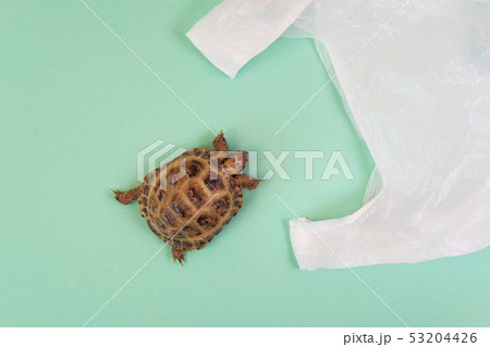 Plastic pollution concept 53204426