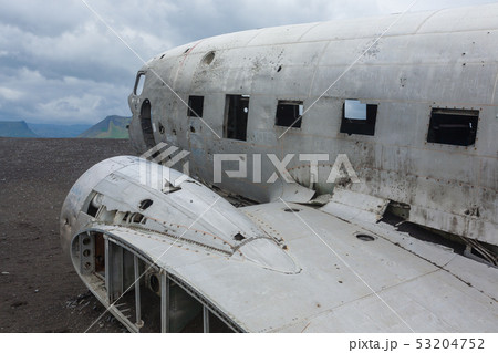 Solheimasandur plane wreck view. South Iceland 53204752