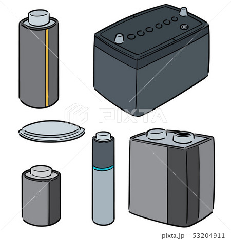 vector set of battery vector set of battery 53204911