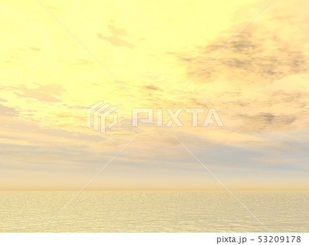 CG水平線と空のある風景078 53209178